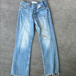 MOTHER Light Blue Flare & Wide Leg Jeans
